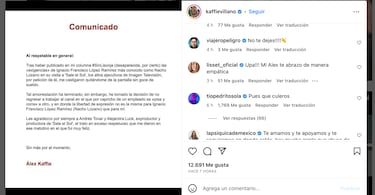 Qué pasó con Alex Kaffie y qué dijo de Nacho Lozano tras su salida de Imagen Televisión