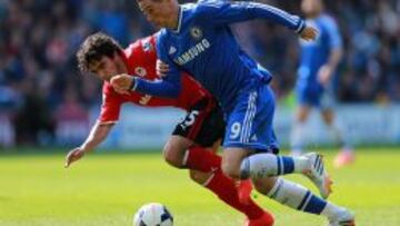 Torres, en el partido ante el Cardiff.