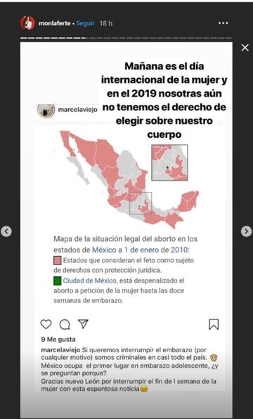 Historia de Instagram Mon Laferte