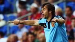 Lopetegui. durante el partido.