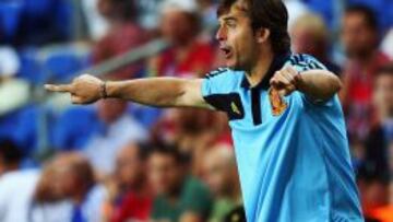 Lopetegui. durante el partido.
