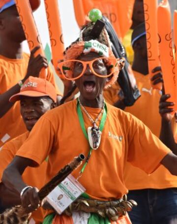 Color en las gradas de la Copa de África