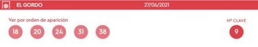 Gordo de la Primitiva: comprobar los resultados del sorteo de ayer, domingo 27 de junio