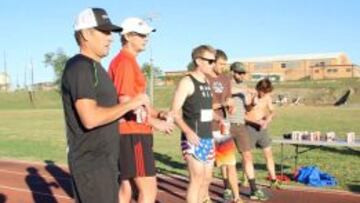 Armstrong, en la Beer Mile.