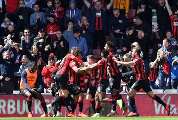 Bornemouth venció 1-0 a Tottenham por la fecha 37 de la Premier League. Jefferson Lerma y Davinson Sánchez fueron titulares y disputaron los 90 minutos. 