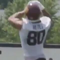 El chileno de la NFL ya se luce en la cancha: ¡qué balón atrapó!