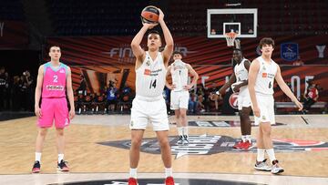 VITORIA-GASTEIZ, SPAIN - MAY 19: Matteo Spagnolo, #14 of U18 Real Madrid in action during the ANGT Final Championship Game between U18 Mega Bemax Belgradeväv U18 Real Madrid at Fernando Buesa Arena on May 19, 2019 in Vitoria-Gasteiz, Spain. (Photo by David Grau/Euroleague Basketball via Getty Images)
PUBLICADA 09/03/20 NA MA39 1COL