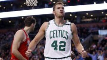 David Lee, con los Boston Celtics.