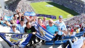 Afición del Málaga.