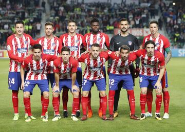 Equipo del Atlético de Madrid.