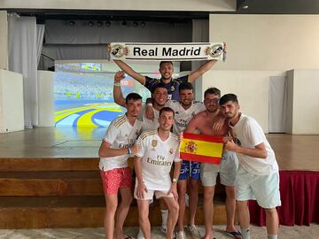 Madridistas en Cancún (México)