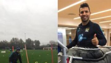 El Kun Agüero compartía imágenes de su recuperación en las redes sociales.