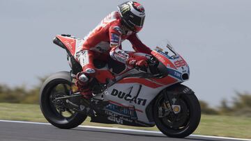 Jorge Lorenzo con la Ducati en Australia.