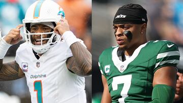Los Miami Dolphins y los New York Jets se cansaron de sus quarterbacks titulares y decidieron mandarlos a la banca en la Semana 7.