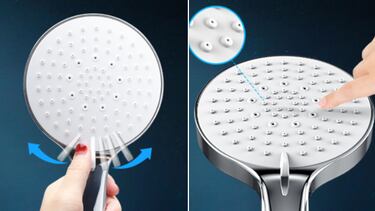 Esta alcachofa de ducha con cinco modos (incluye masaje) es la más vendida 