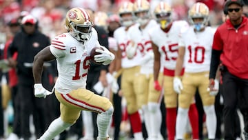 San Francisco 49ers wide receiver Samuel left last weekend’s Divisional win over the Green Bay Packers, after sustaining a shoulder injury.