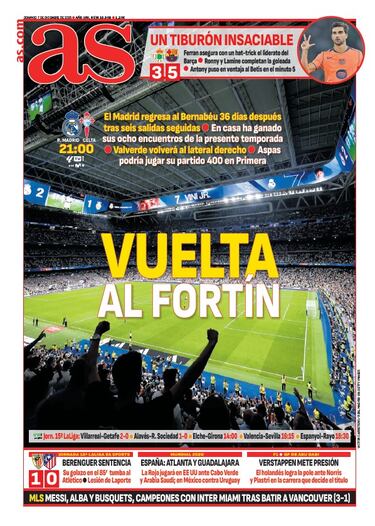 Las portadas de AS de diciembre