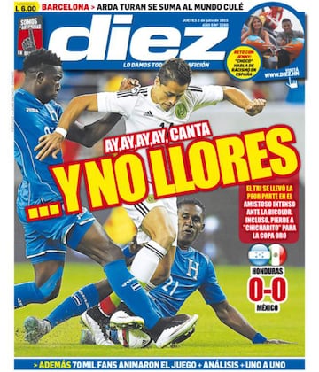 Las 28 portadas más incendiarias del diario Diez contra la Selección Mexicana