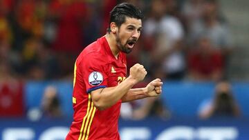 Nolito celebra su gol.