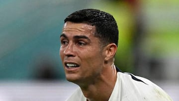 Cristiano Ronaldo, desolado, tras caer Portugal eliminada del Mundial.