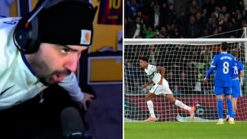 La reacción viral de un streamer con lo que hace Valverde en el 2-1 contra el Madrid