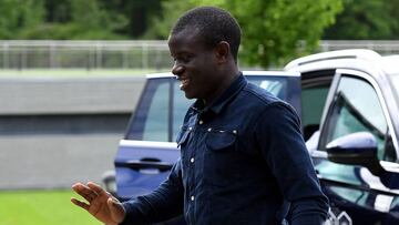 N'Golo Kanté, durante su concentración con Francia.