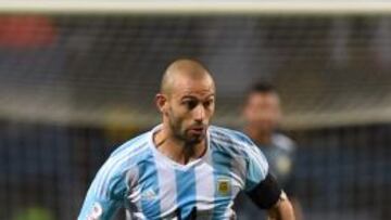 Mascherano, durante el partido.