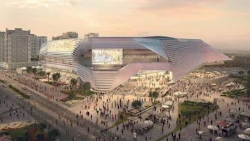 Recreación del nuevo Valencia Arena.