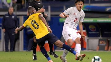 Kubo, en acci&oacute;n en la Copa Am&eacute;rica ante Ecuador.