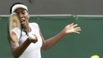 Venus Williams durante un partido.