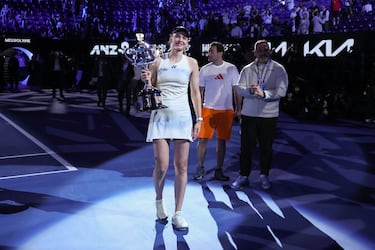 Victoria de Elena Rybakina en el Open de Australia.