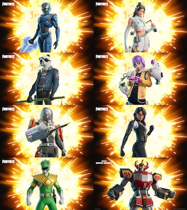 All the new outfits for the new Fortnite season: Power Rangers, Halo’s UNSC SPARTAN, and many more