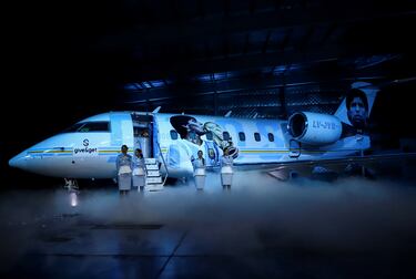 Diego Maradona tribute airplane unveiled in Argentina