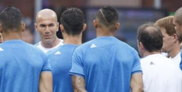 Último entrenamiento del Real Madrid antes de la final. Zidane.

