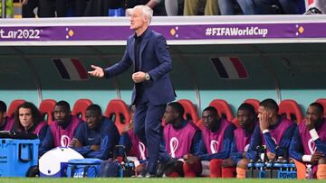 Didier DESCHAMPS (Selectionneur France) during the FIFA World Cup 2022, Quarterfinal match between France and England at Al Bayt Stadium on December 10, 2022 in Al Khor, Qatar. (Photo by Anthony Bibard/FEP/Icon Sport via Getty Images)