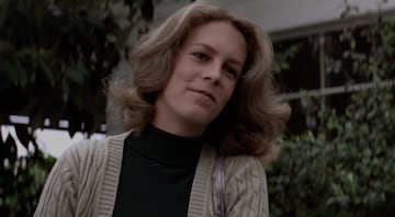 Así lucía Jamie Lee Curtis en Halloween.