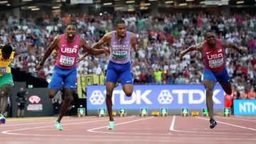 Lyles es el hombre m¨¢s r¨¢pido... aunque lejos de Bolt