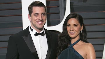 Aaron Rodgers y Olivia Munn en una &eacute;poca m&aacute;s feliz.