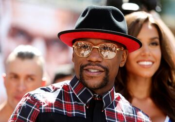 La llegada de Mayweather y McGregor a Las Vegas