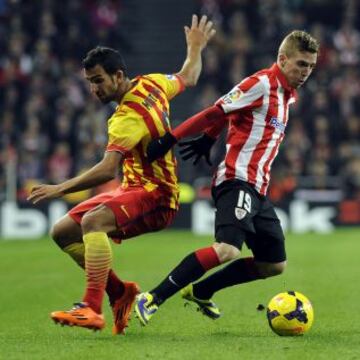 Athletic de Bilbao-Barcelona. Muniain y Montoya.