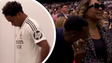 La reacción del padre de Endrick cuando se puso el jersey del Real Madrid