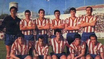 El Gran Granada de 1971-72. Ñito, De la Cruz, Aguirre Suárez, Falito, Jaén, Fernández, Lasa, Porta, Barrios, Fontenla y Vicente.
