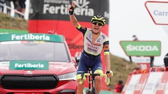 Rein Taaramae, ganador en el Pic&oacute;n Blanco y nuevo l&iacute;der de La Vuelta 2021.