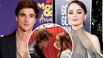 Collage de Jacob Elordi y Joey King.