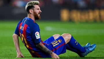 Messi se lesionó contra el Atlético de Madrid y no jugará con Argentina.