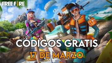 Free Fire códigos gratis hoy 17 de marzo