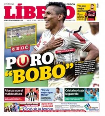 Portadas de la prensa mundial