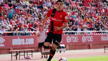 Fran G&aacute;mez durante un partido con el Mallorca.