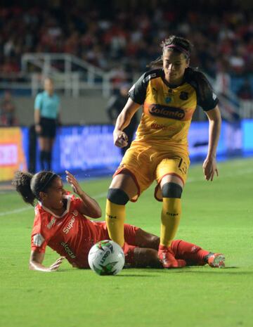 Con goles de Catalina Usme y Carolina Pineda, América venció 2-0 al Medellín en el juego de ida de la final de la Liga Águila Femenina 2019, que se definirá el 30 de septiembre en el Atanasio Girardot.