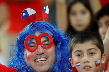 Copa América: belleza y color en el duelo entre Chile y Uruguay